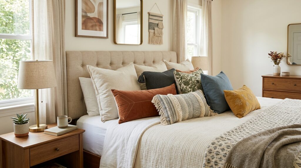 Bedroom Decor Ideas With Decorative Pillows