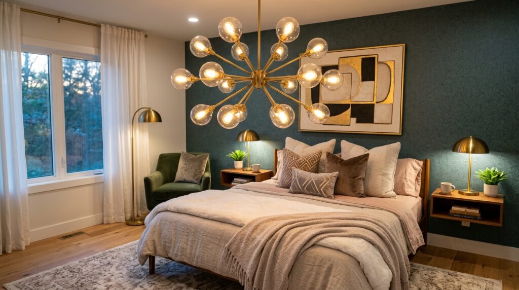 Bedroom Decor Ideas With Statement Lighting